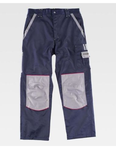 Pantalón linea 9 combinado con rodilleras, tejido Beaver Nylon.WORKTEAM 304WF1903