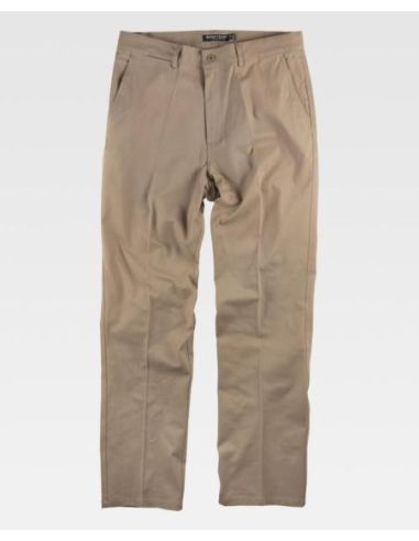 Pantalón tipo chino, tejido elástico.WORKTEAM 304B1422