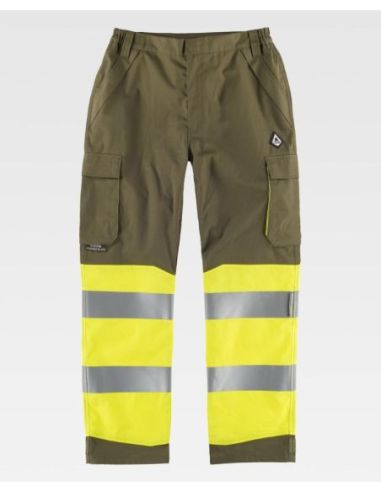 Pantalón forestales ignifugo combinado con AV y cintas reflectantesWORKTEAM 304B1481