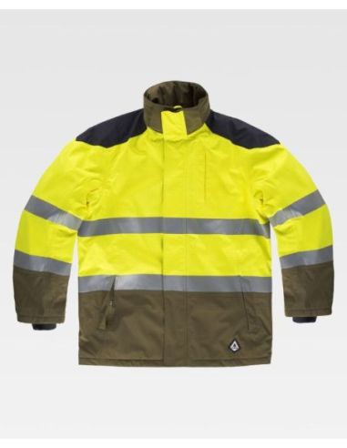 Parka forestales ignifuga combinada con AV y cintas reflectantesWORKTEAM 304B3781