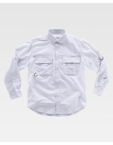 Camisa Safari manga larga multibolsillos.WORKTEAM 304B8500