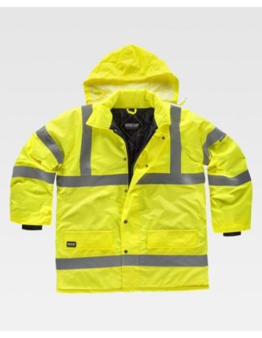 Parka acolchada alta visibilidad con cintas reflectantes. EN471.WORKTEAM 304C3700