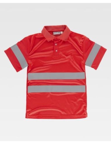 Polo manga corta Rojo AVWORKTEAM 304C3887