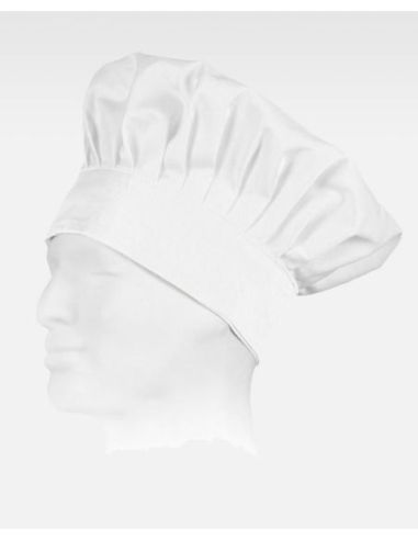 Gorro liso cocinero con velcro adaptable.WORKTEAM 304M609