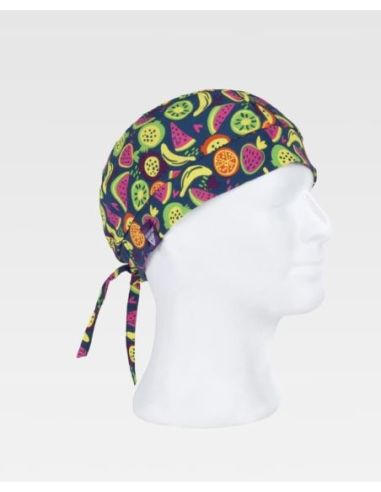 Bandana unisex. Ajuste trasero. Estampado frutasWORKTEAM 304M854