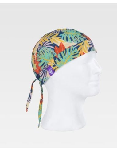 Bandana unisex. Ajuste trasero. Estampado tropicalWORKTEAM 304M859