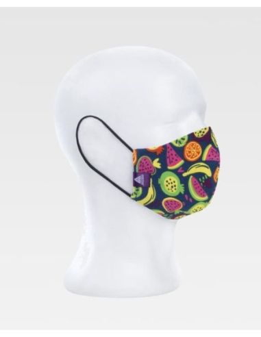 Mascarilla de tela estampada.WORKTEAM 304MSK854