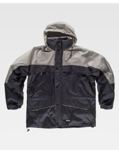 Parka bicolor, impermeable y con forro polar desmontable.WORKTEAM 304S1100