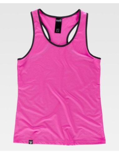 Camiseta deporte de mujer de tirantes.WORKTEAM 304S7520