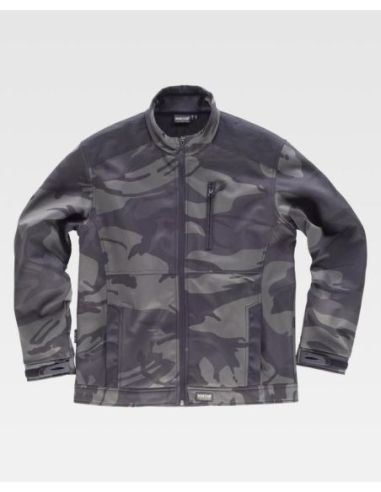 Workshelll camuflaje combinado con negro.WORKTEAM 304S8510