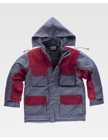 Parka linea 8 combinada, acolchada e impermeable.WORKTEAM 304WF1858