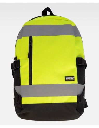 Mochila de alta visibilidad con cintas reflectantes y doble compartimento. Capacidad 25 litros.WORKTEAM 304WFA401