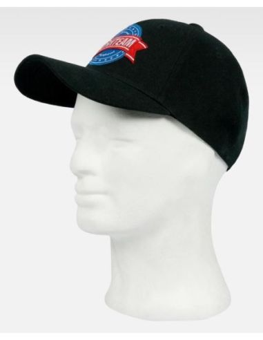 Gorra de sarga con logo tridimensional bordado. Ajuste trasero de velcro.WORKTEAM 304WFA905