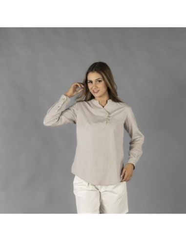 CAMISA MUJER CHAMBRAY CUELLO MAO LANAY GARYS 205210011