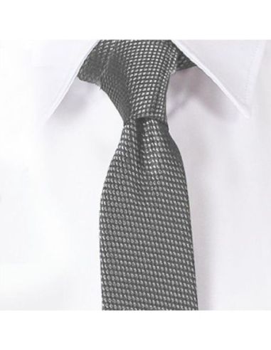 CORBATA SIN NUDO DE PALA ESTRECHA JACQUARD GARYS 205327500