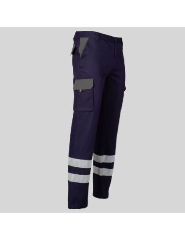 PANTALON UNISEX MULTIBOLSILLOS ELASTICO GAMO COMBI + 2 BANDAS REFLECT. GARYS 2057501CB