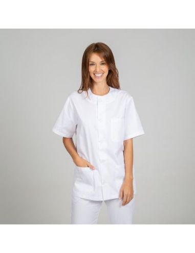 BLUSA SANITARIO UNISEX ABOTONADO BLANCA GARYS 205602000