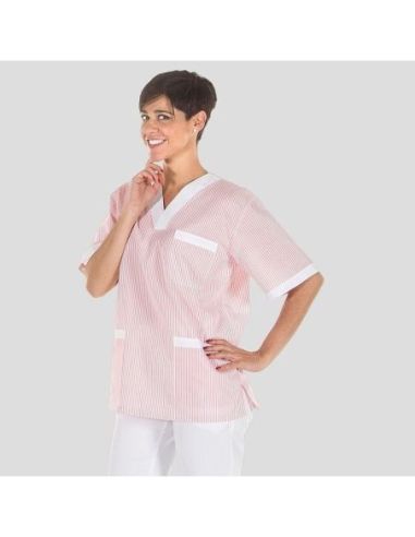 BLUSA SANITARIO UNISEX PICO VICHY COMBINADA GARYS 205647000