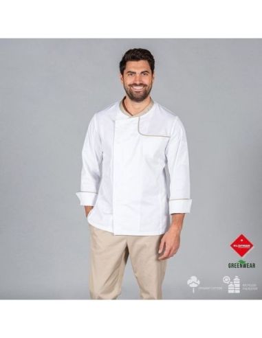 CHAQUETA COCINA HOMBRE OTERO TEJIDO RECICLADO Y ORGANICO KLOPMAN GARYS 205942500