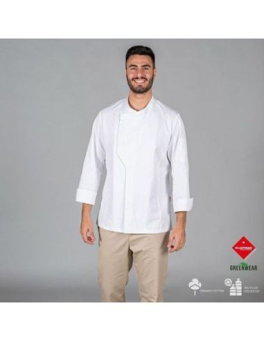 CHAQUETA COCINA UNISEX HARO TEJIDO RECICLADO Y ORGANICO KLOPMAN GARYS 205942400