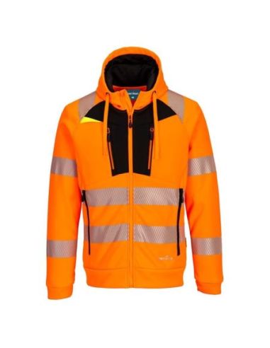 Sudadera con cremallera DX4 Hi-Vis Funnel Neck Zipped PORTWEST 321DX477