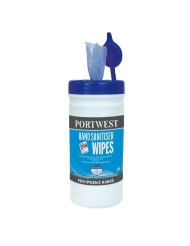 Toallitas Sanitiser para manos (200 Toallitas) PORTWEST 321IW40