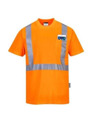 Camiseta de alta visibilidad con bolsillo PORTWEST 321S190